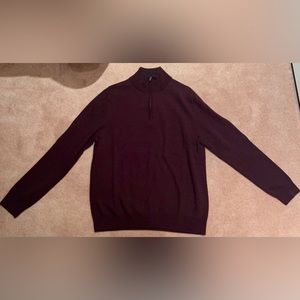 Men’s Merino Wool Quarter Zip Sweater